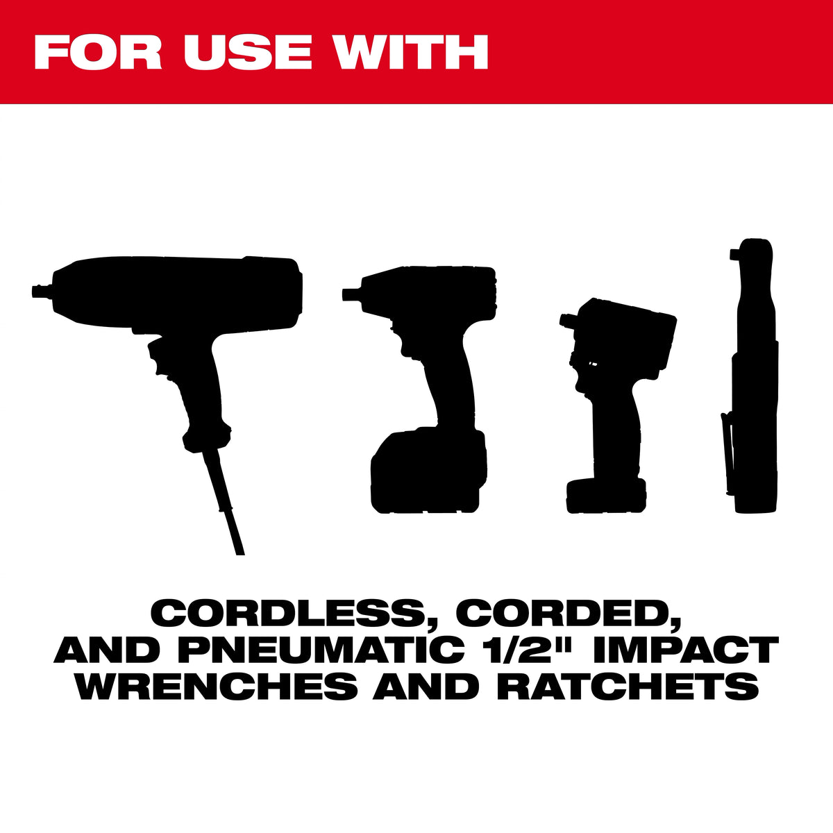16PC SHOCKWAVE™ Impact Duty Socket 1/2” Drive 16PC MM Set with PACKOUT™