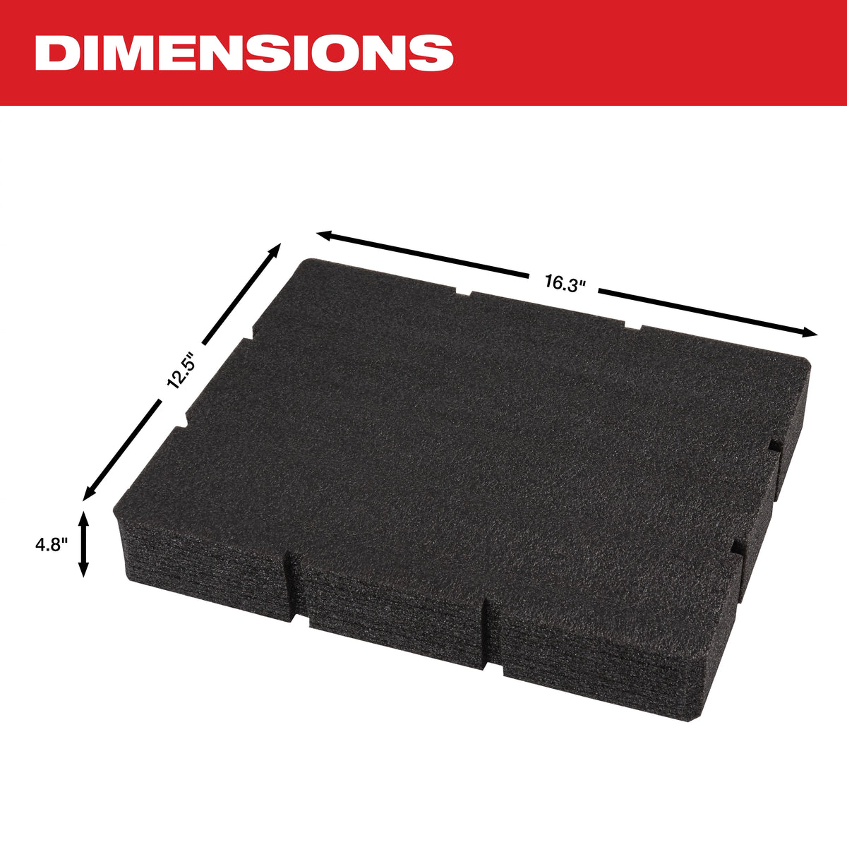 Customizable Foam Insert for PACKOUT™ Drawer Tool Boxes