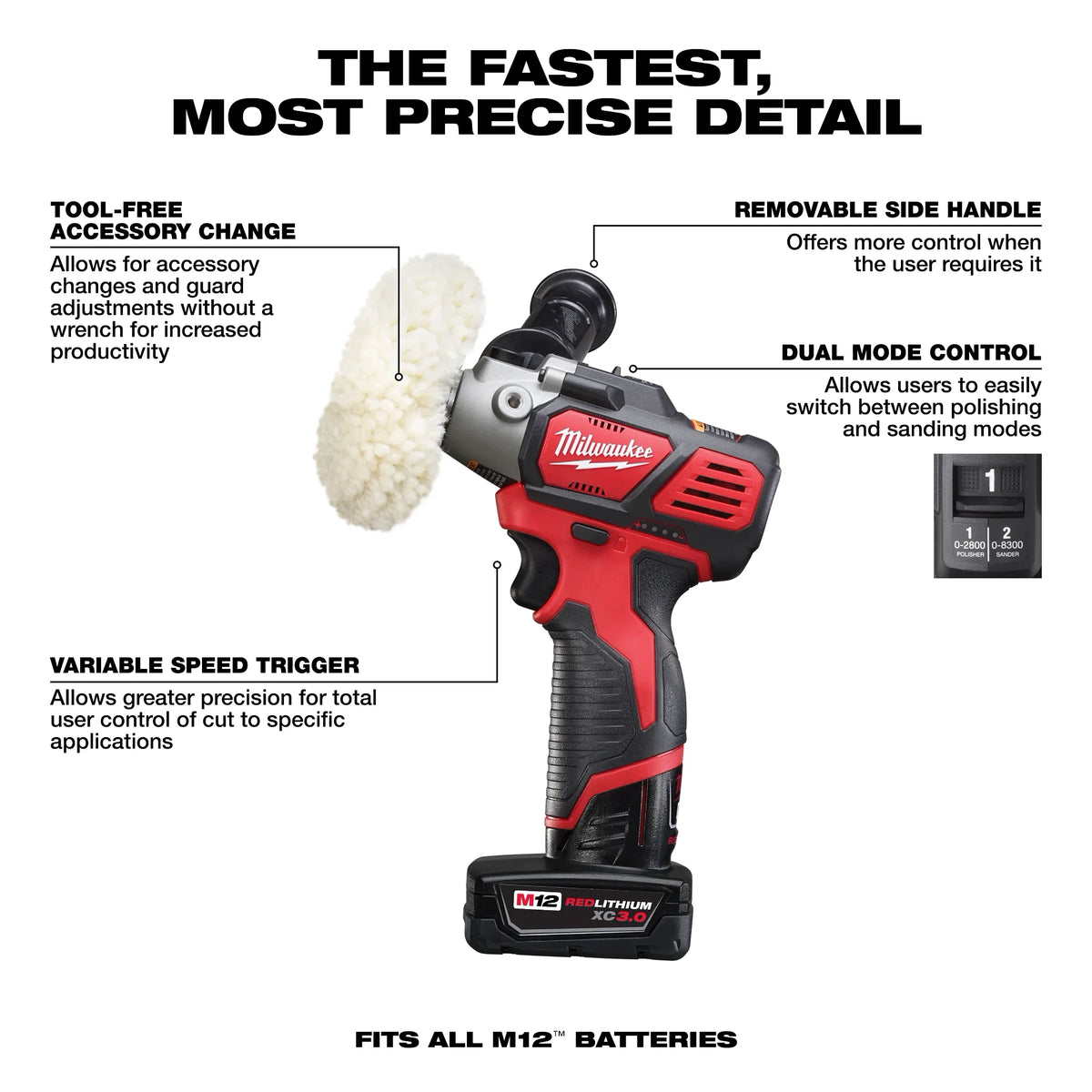 M12™ Variable Speed Polisher/Sander Kit
