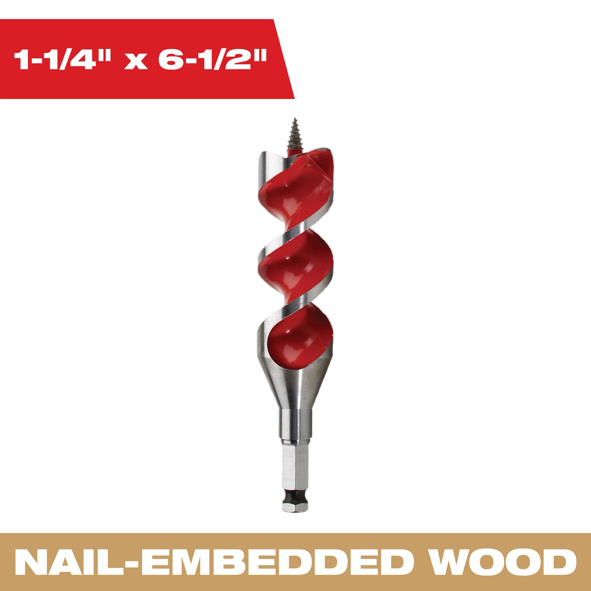 1-1/4" x 6-1/2" Auger Bit