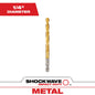 1/4" SHOCKWAVE Impact Duty™ RED HELIX™ Titanium Drill Bit