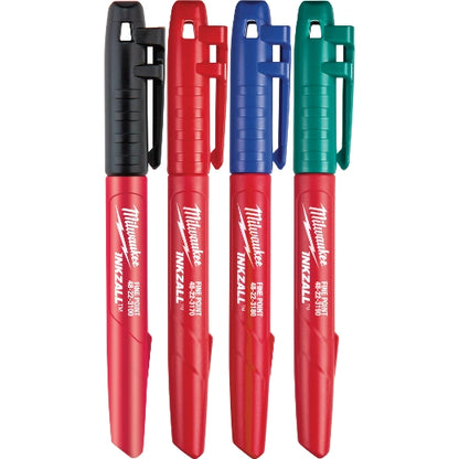 4PK INKZALL™ Color Fine Point Marker