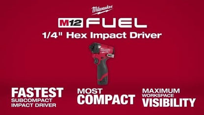 M12 FUEL™ 1/4" Hex Impact Driver