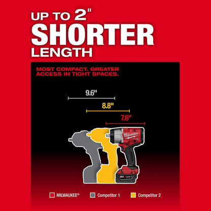 M18 FUEL™ 1/2" High Torque Impact wrench w/ Friction Ring Kit