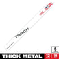 12" 10 TPI TORCH™ SAWZALL® Blade for Thick Metal (5 PK)