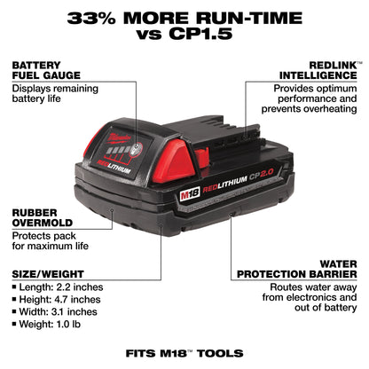 M18™ REDLITHIUM™ CP2.0 Battery