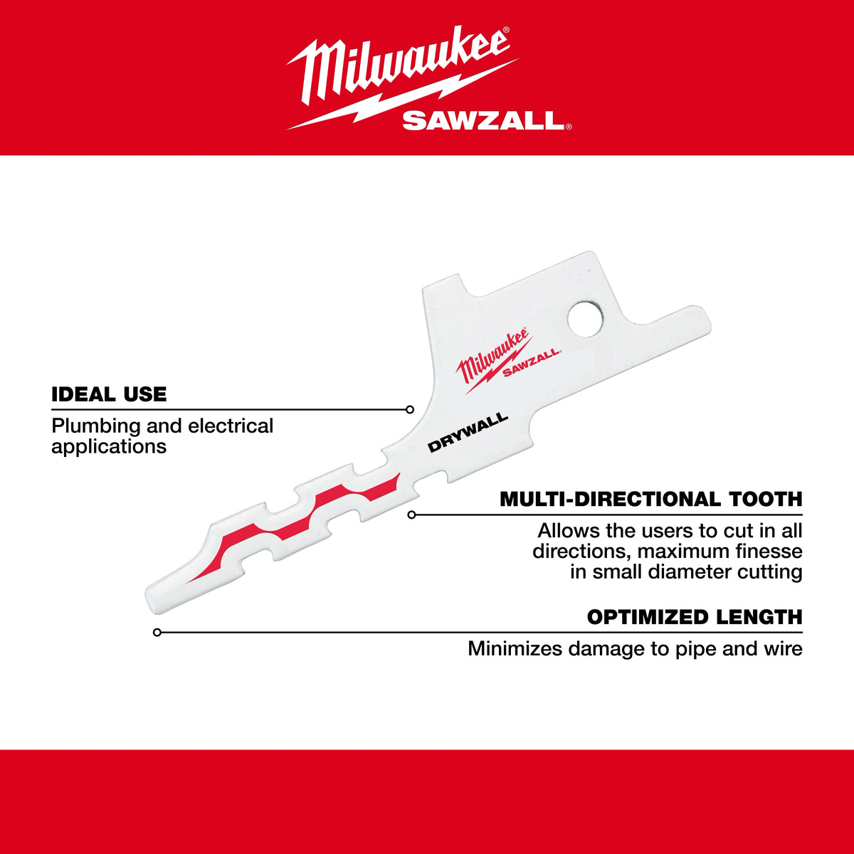 Drywall Access SAWZALL® Blade