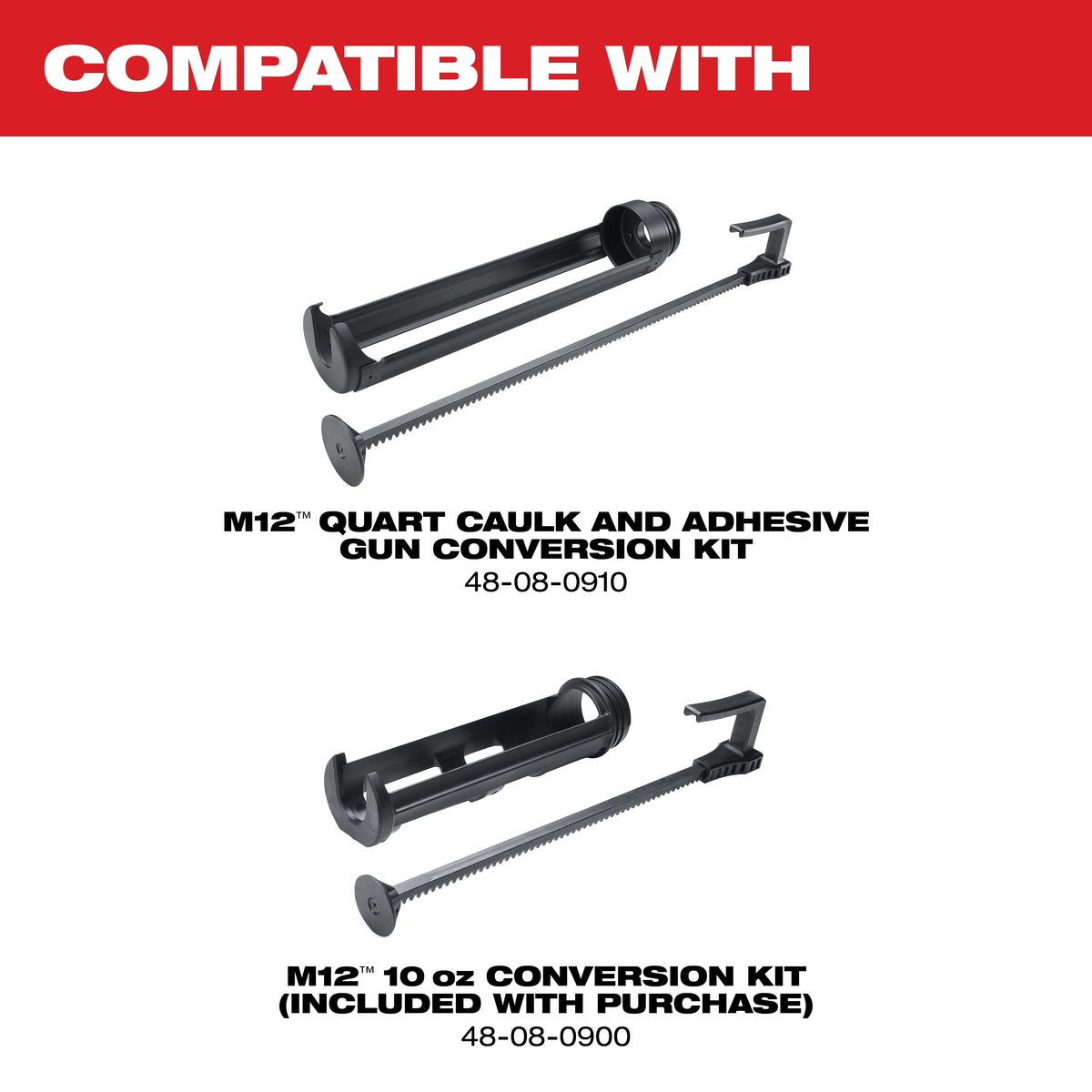 M12™ 10oz. Caulk and Adhesive Gun