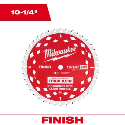 10-1/4" 40T Fine Finish Circular Saw Blade