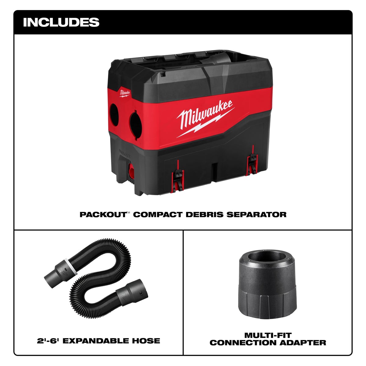 Compact Debris Separator w/ PACKOUT™ Compatibility