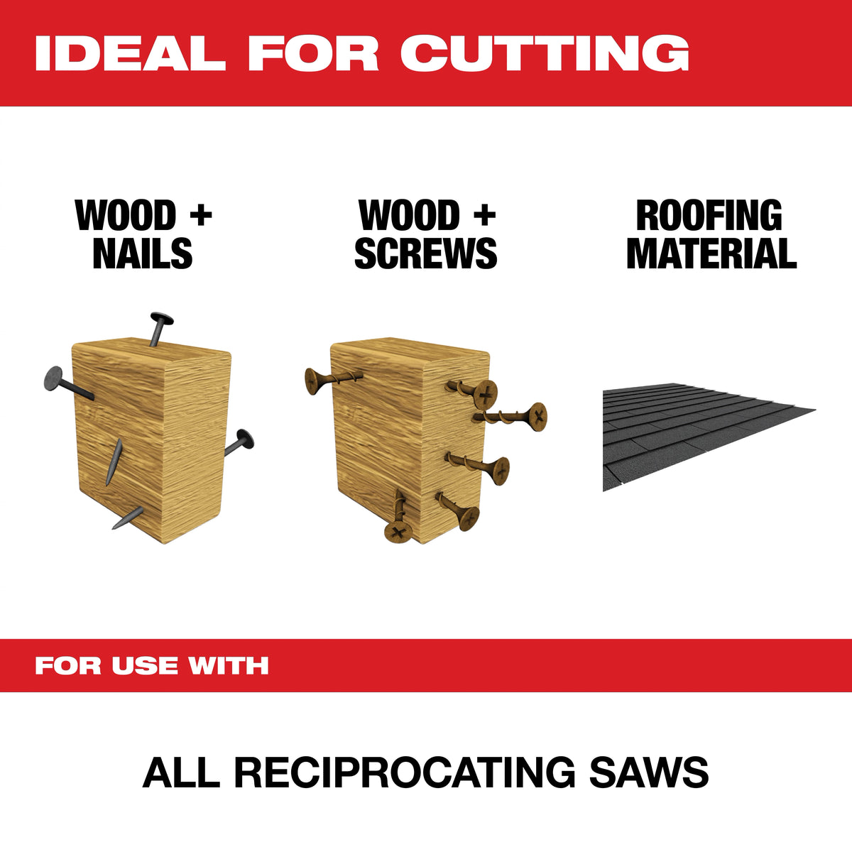 6" 5 TPI AX™ with Carbide Teeth SAWZALL® Blade for Wood with Nails (1 PK)