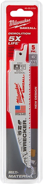 6" 7/11 TPI WRECKER™ SAWZALL® Blade for Multi-Material (5 PK)
