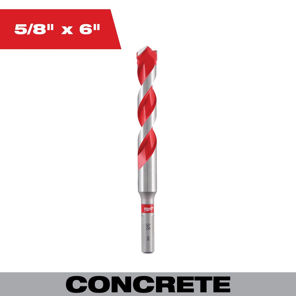 5/8" x 4" x 6" Carbide Hammer Drill Bit with POWER TIP™