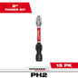(5) 15PK 2IN PWR BIT PH2 TICTAC