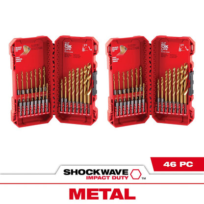 23PC SHOCKWAVE™ Impact Duty RED HELIX™ Titanium Drill Bit Set