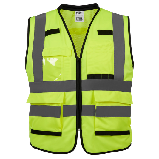 Class 2 High Visibility Yellow Performance Safety Vest - L/XL