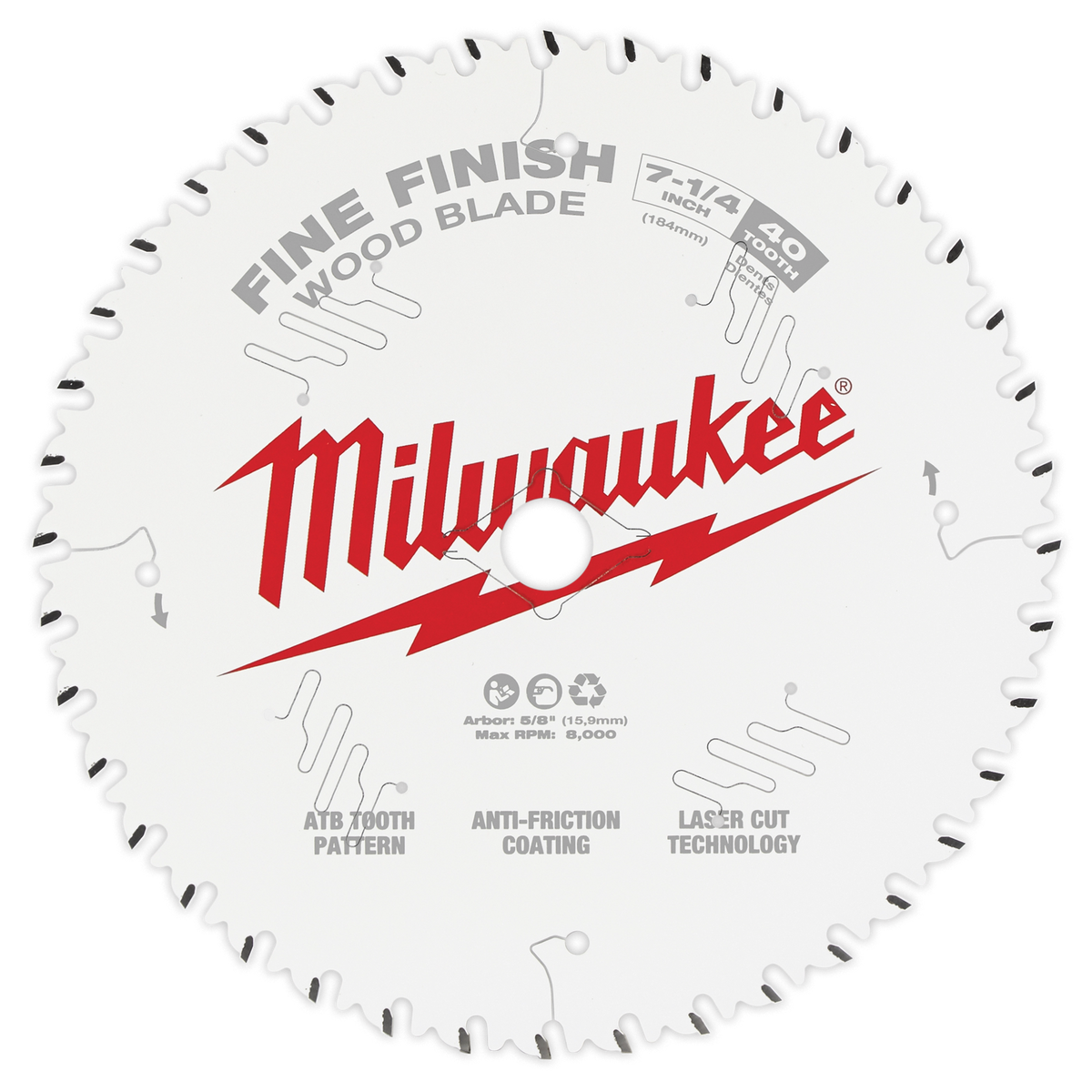 12" 80T Fine Finish Circular Saw Blade