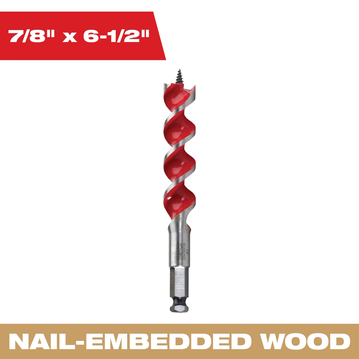 7/8" x 6-1/2" Auger Bit