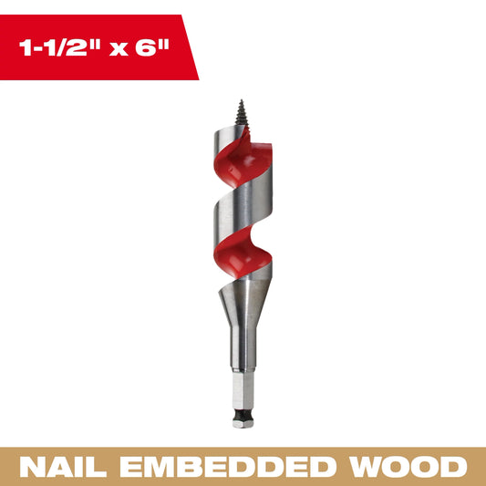 1-1/2" x 6" Ship Auger Bit