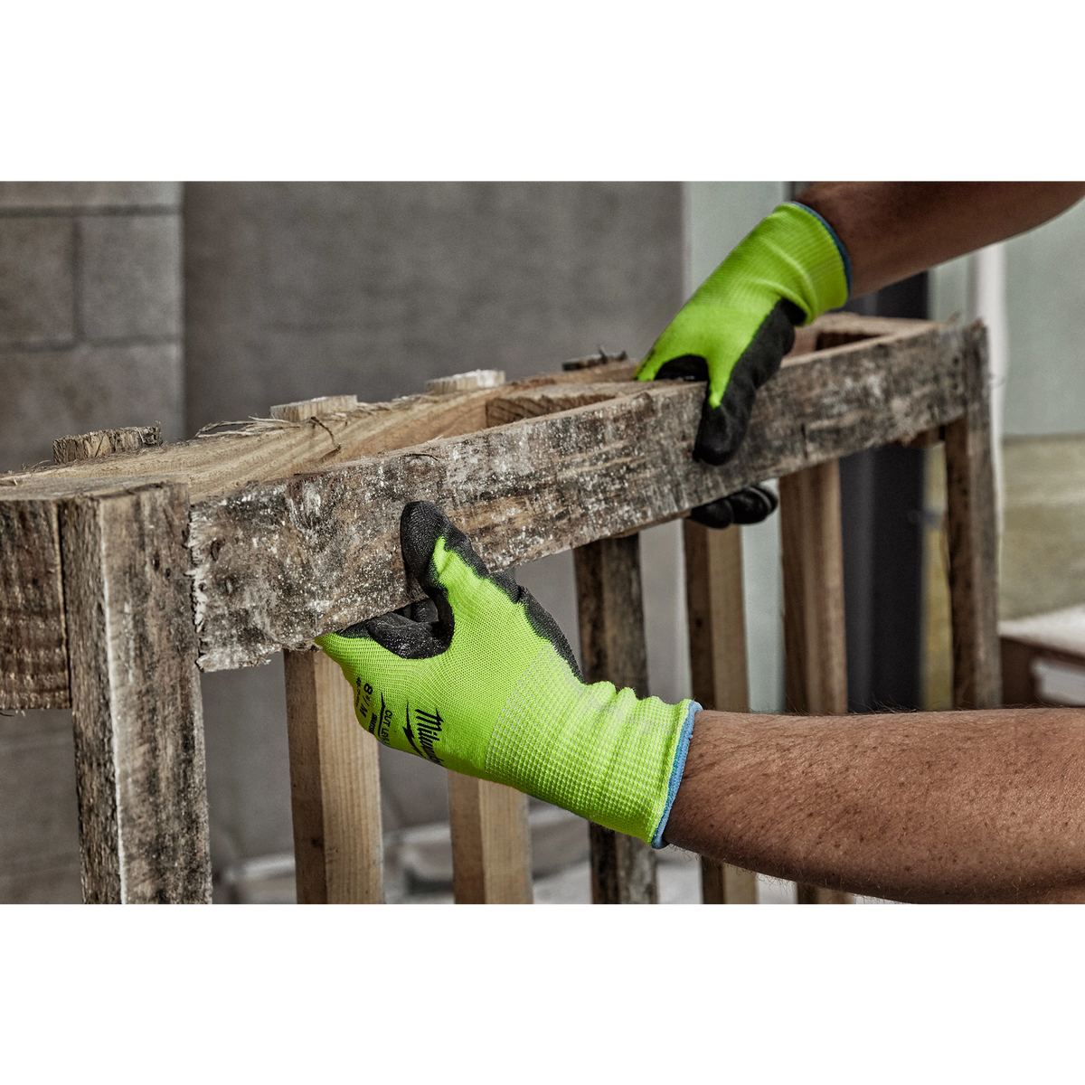 High Visibility Cut Level 2 Polyurethane Dipped Gloves