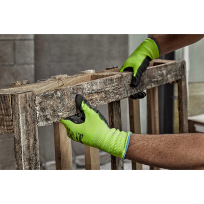 High Visibility Cut Level 2 Polyurethane Dipped Gloves