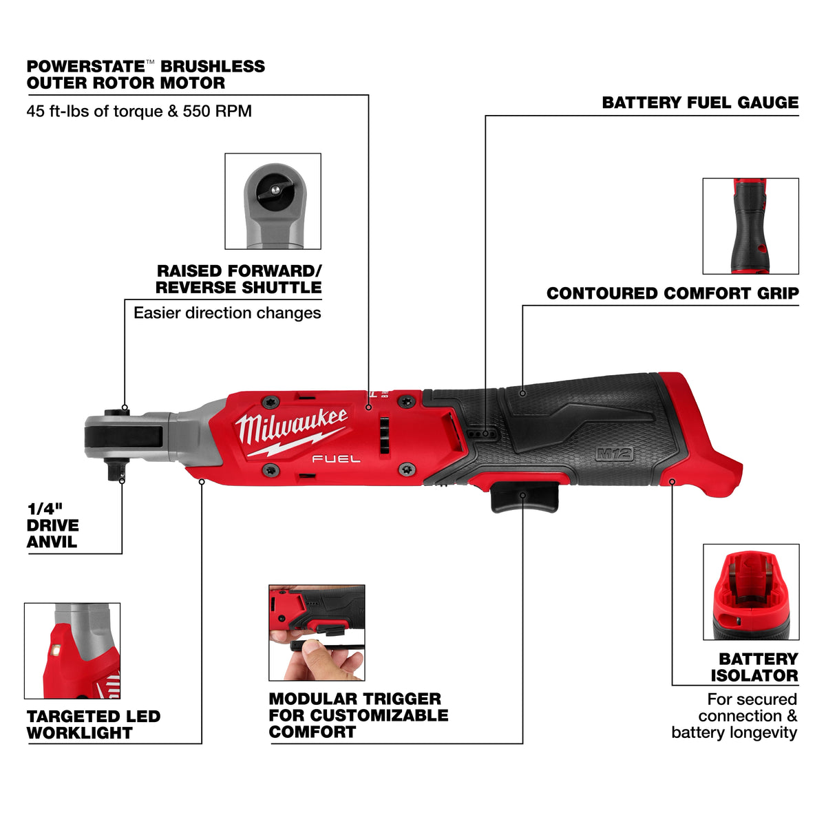 M12 FUEL™ 1/4" Ratchet
