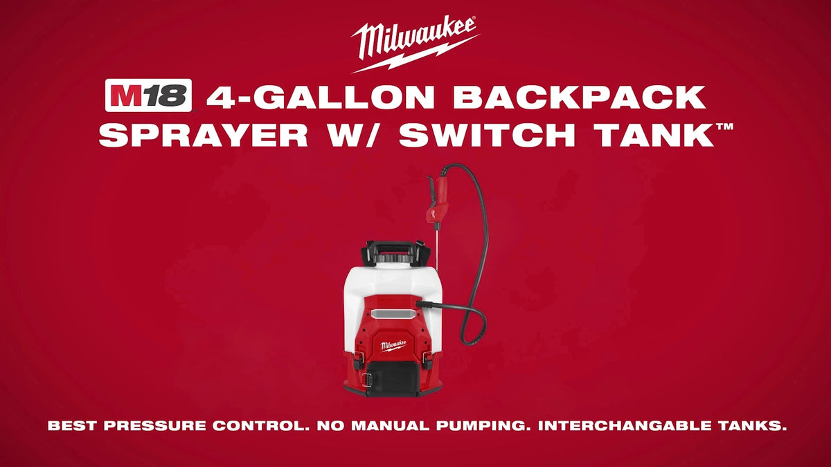 M18™ 4-Gallon Backpack Sprayer w/ SWITCH TANK™ (Tool Only)