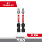 SHOCKWAVE™ Impact Duty 2"TORX® T20 Power Bits (2 PK)