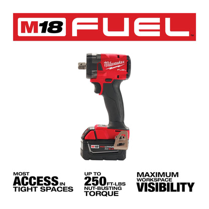 M18 FUEL™ 3/8 " Compact Impact Wrench w/ Friction Ring Kit