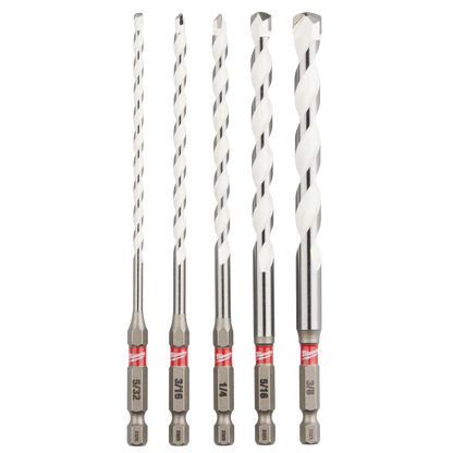 5 PC SHOCKWAVE™ Impact Duty Carbide Multi-Material Drill Bit Set