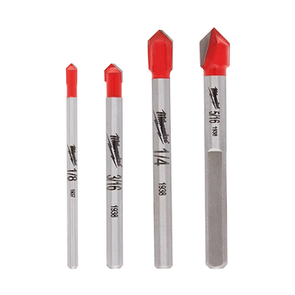 4PC Ceramic Tile and Glass Bit Set