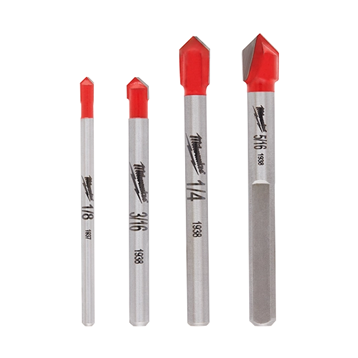 4PC Ceramic Tile and Glass Bit Set