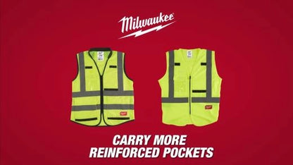 Class 2 High Visibility Yellow Safety Vest - S/M