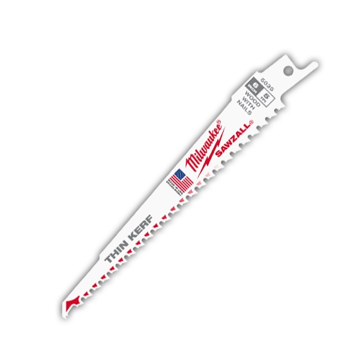 6" 5 TPI SAWZALL® Blade for Wood with Nails (5 PK)