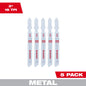 3" 18TPI T-Shank Metal Cutting Bi-Metal Jig Saw Blades 5PK