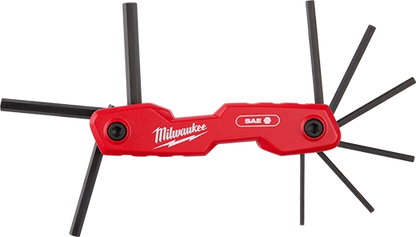 9-Key Folding Hex Key Set - SAE