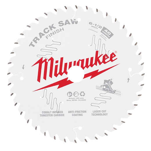 Milwaukee® 6-1/2” 40T Finish Track Saw Blade