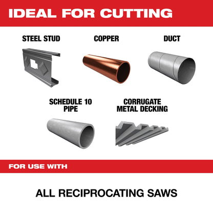 6" 24 TPI SAWZALL® Blade for Thin Metal (5 PK)