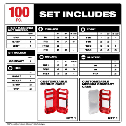 SHOCKWAVE Impact Duty™ Driver Bit Set - 100PC
