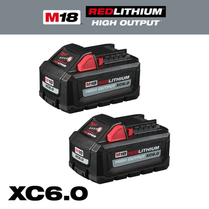 M18™ REDLITHIUM™ HIGH OUTPUT™ XC6.0 Battery Pack (2 Pk)