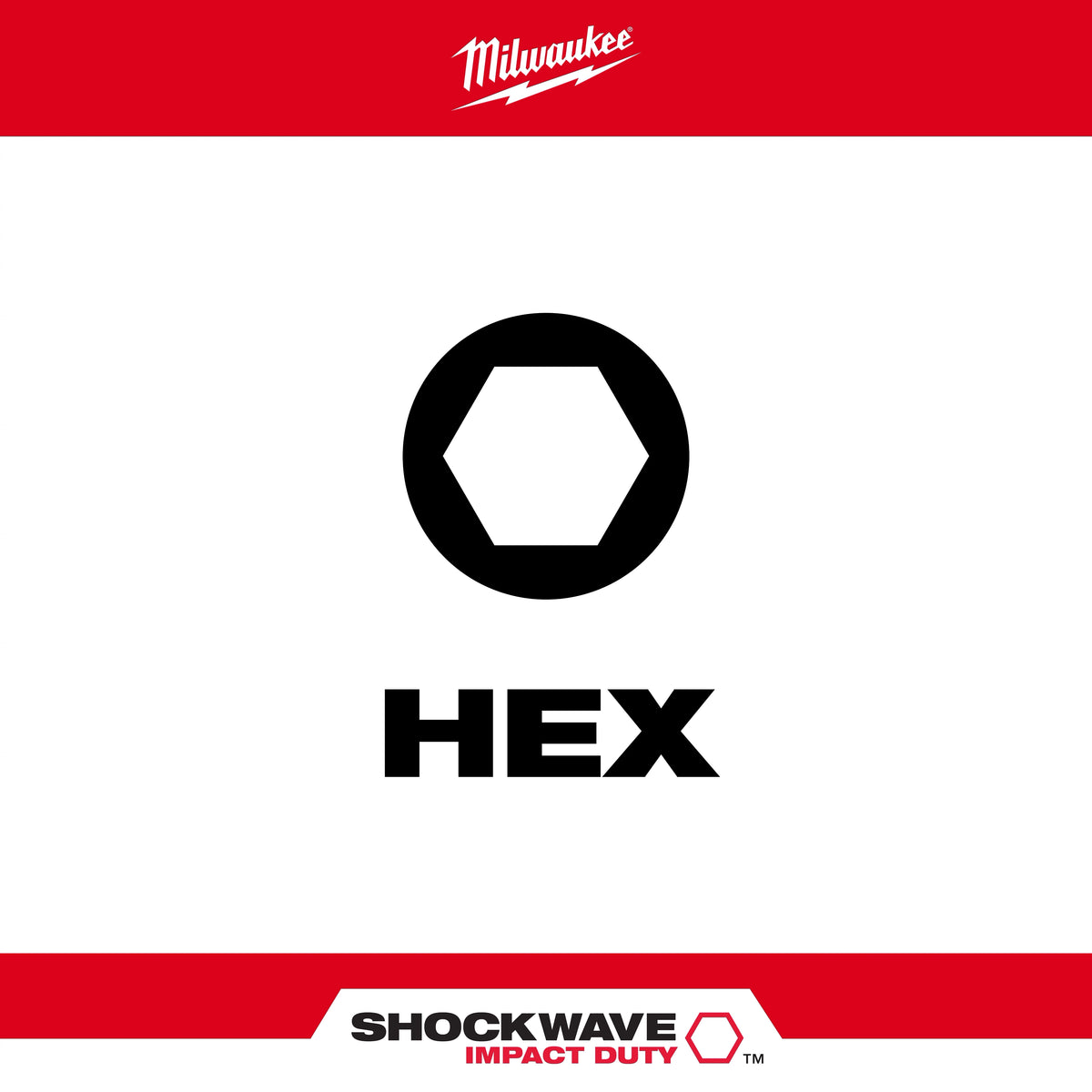 9PC SHOCKWAVE™ Impact Duty 1" Hex Insert Bit Set