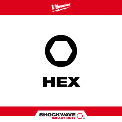 9PC SHOCKWAVE™ Impact Duty 1" Hex Insert Bit Set