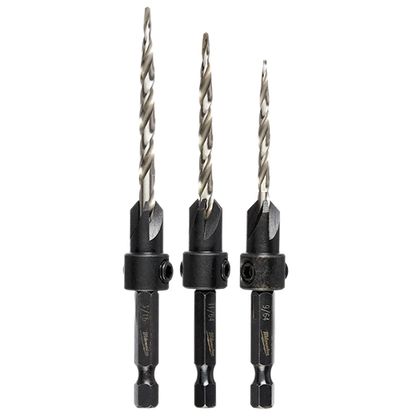 4 Pc Countersink Drill Bit Set