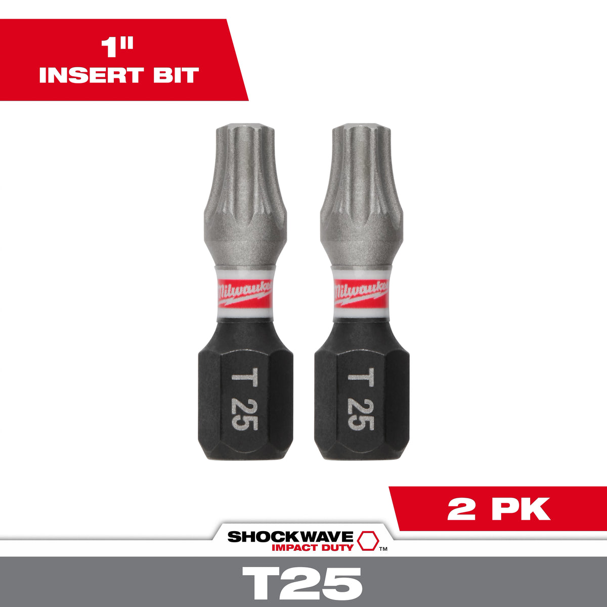 SHOCKWAVE™ Impact Duty 1"  TORX® T25 Insert Bits (2 PK)