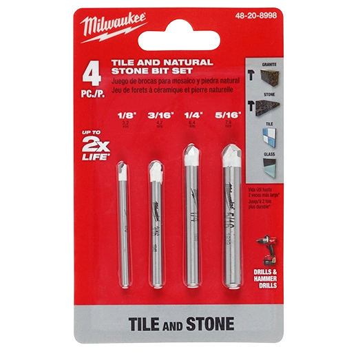 4 PC Granite and Stone Bit Set