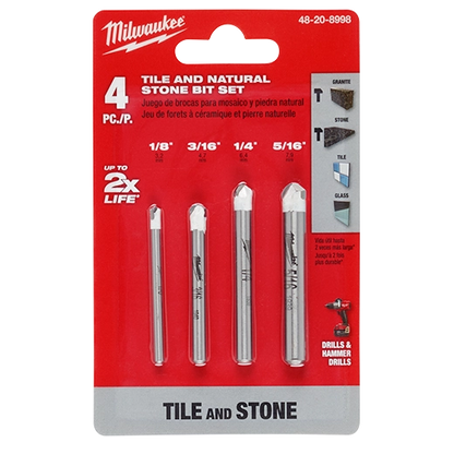 4 PC Granite and Stone Bit Set