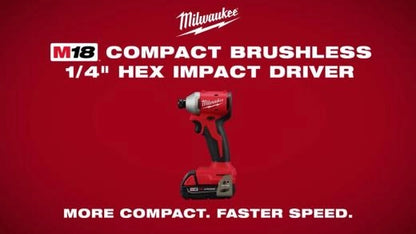 M18™ Compact Brushless 1/4" Hex Impact Driver