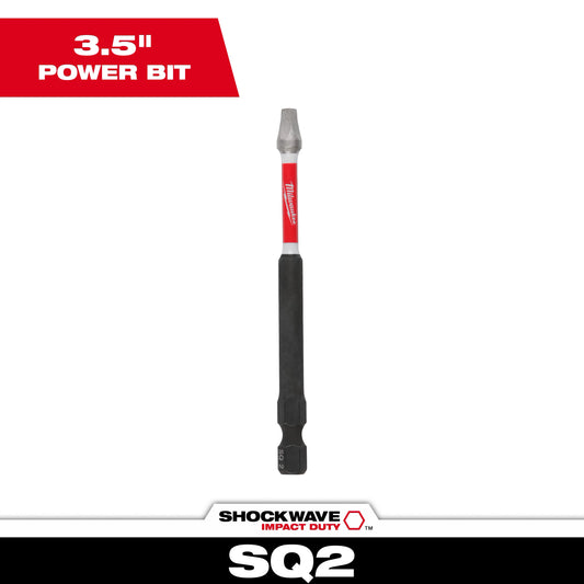 SHOCKWAVE™ Impact Duty 3-1/2” Square Recss #2 Power Bit