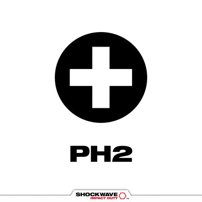 SHOCKWAVE™ Impact Duty 2" Phillips #2 Power Bit