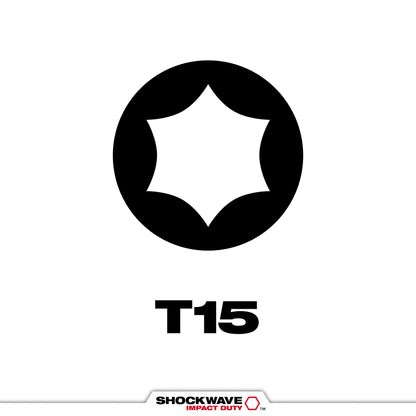 SHOCKWAVE™ Impact TORX® T15 Insert Bits (2 PK)